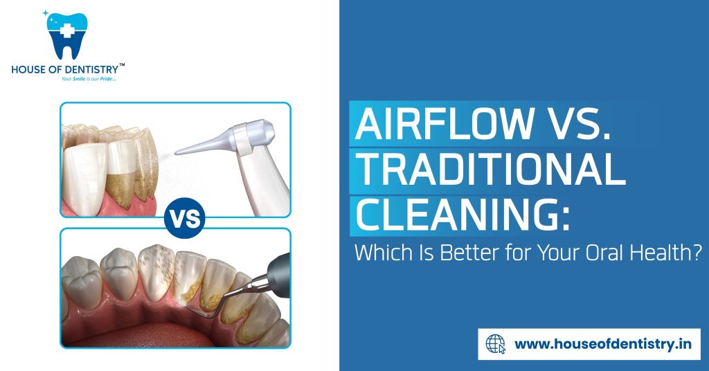 Airflow teeth cleaning